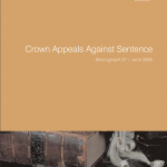 Research Monograph 27 Cover - Crown Appeals Against Sentence