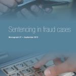 Research Monograph 37 Cover - Sentencing in fraud cases